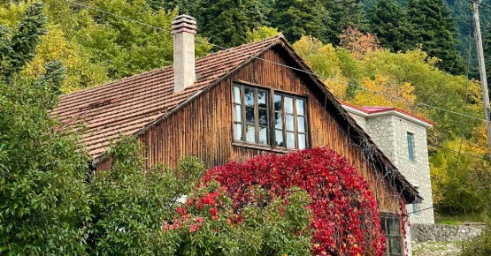 A traditional mountain house at the village of Elath