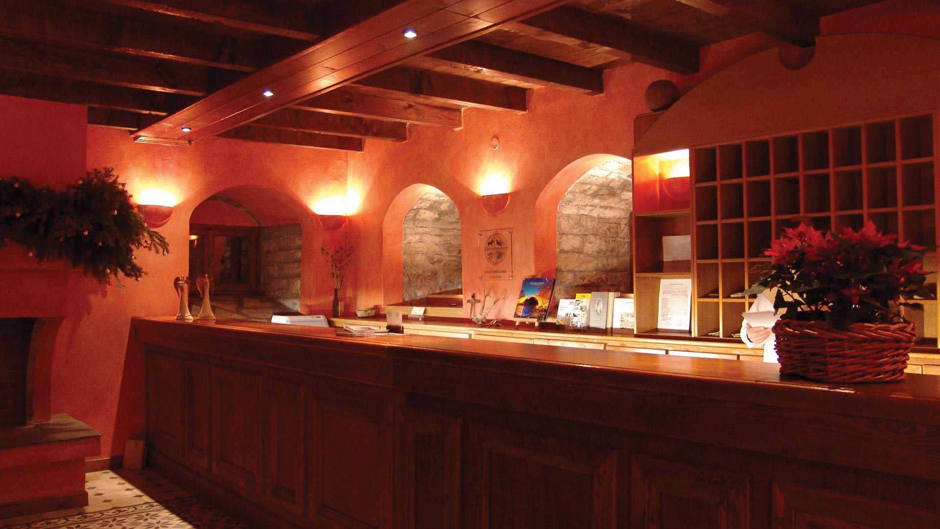 Η ρεσεψιόν του ξενοδοχείου